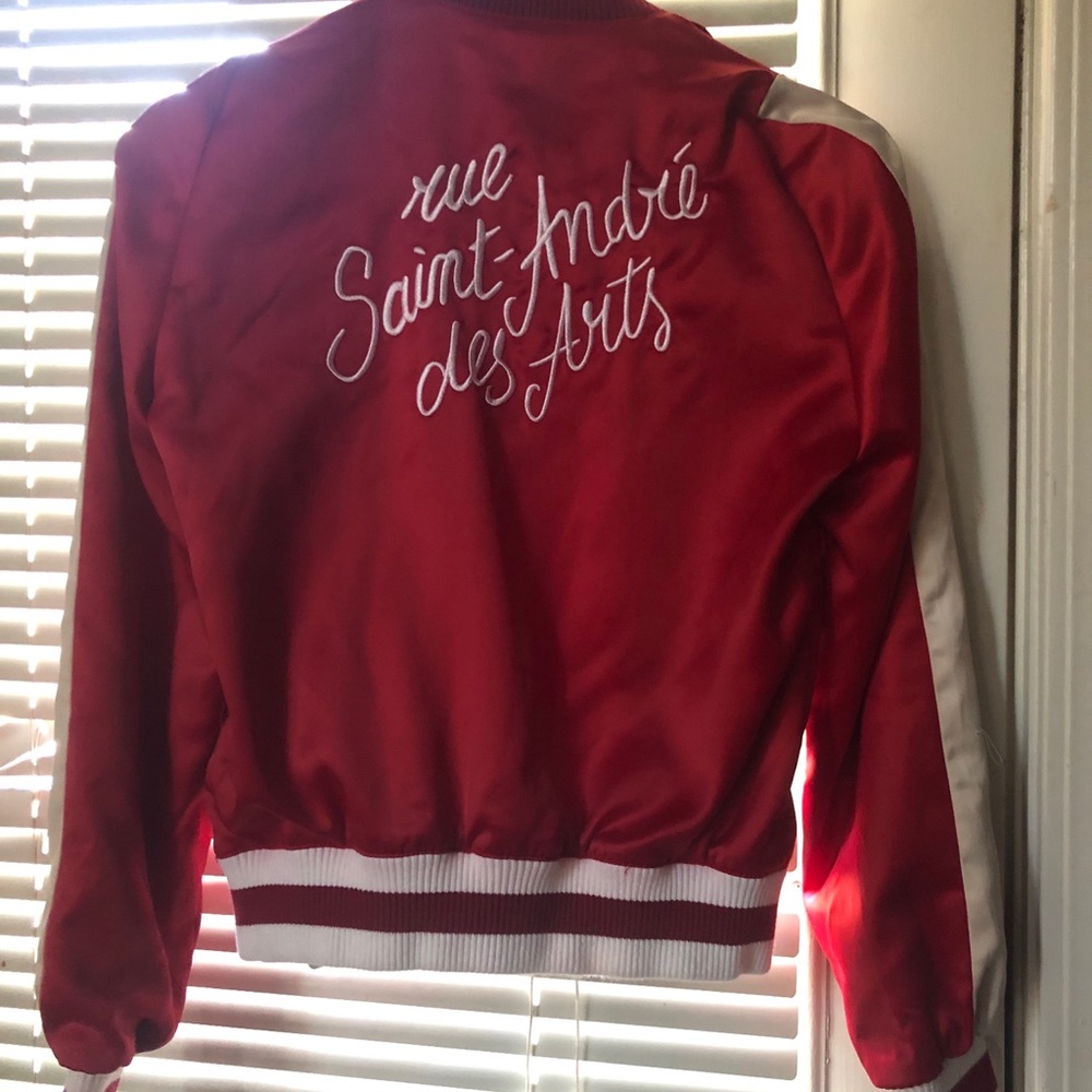 Make embroidered bomber jacket